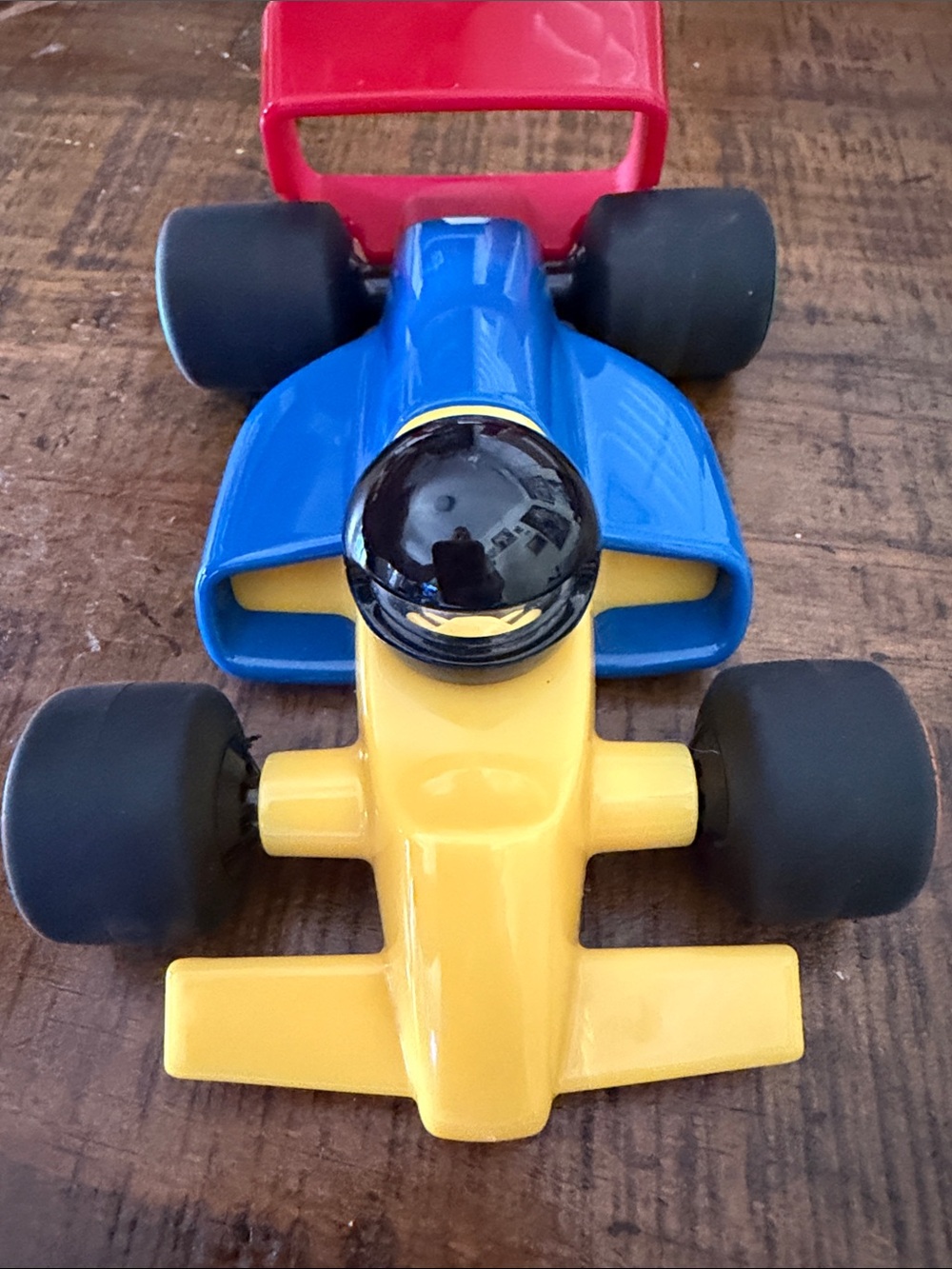 Verve Playforever Bright Yellow, Blue & Red Toy Race Car